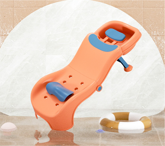 Solution to children's hair washing problem, foldable children's hair washing lounge chair