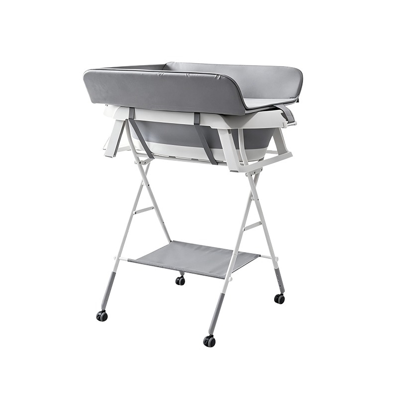 Foldable Baby Changing Table With Storage For Newborn Care