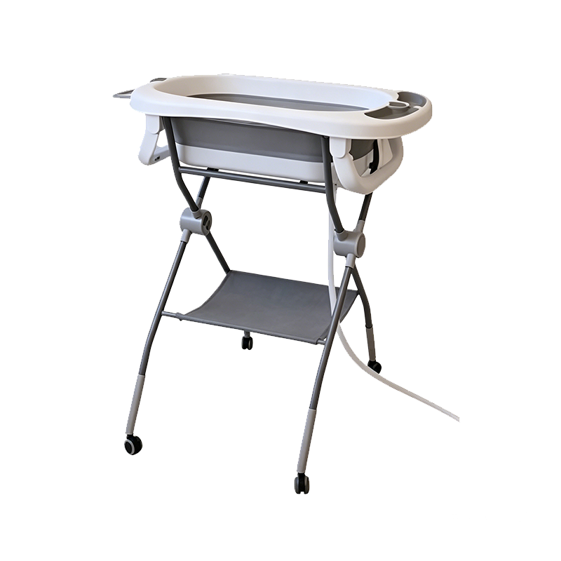 Wheeled Foldable Baby Bathtub With Stand
