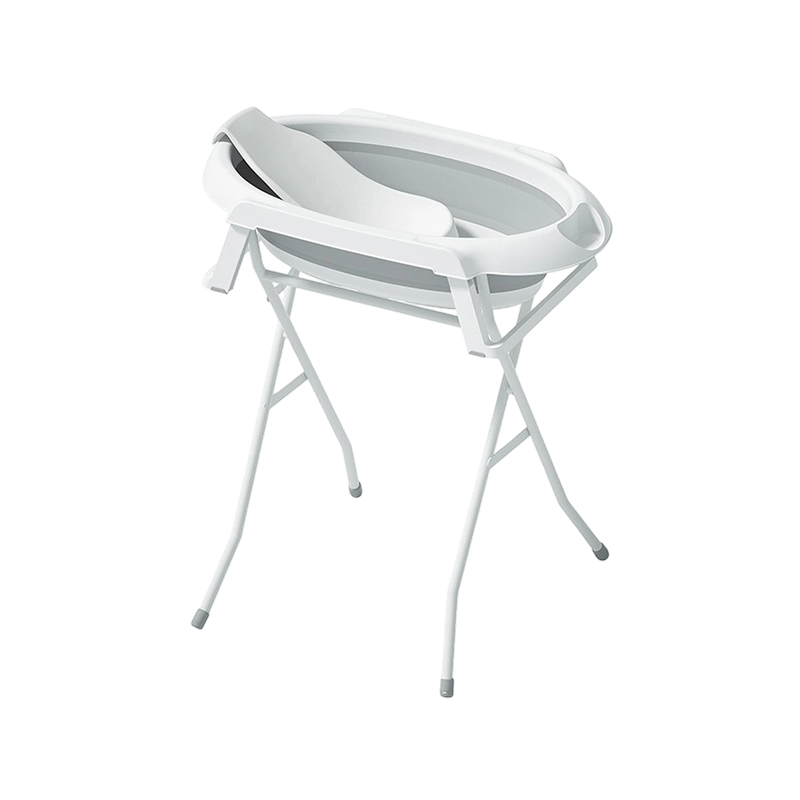 Foldable Baby Bathtub With Metal Rack