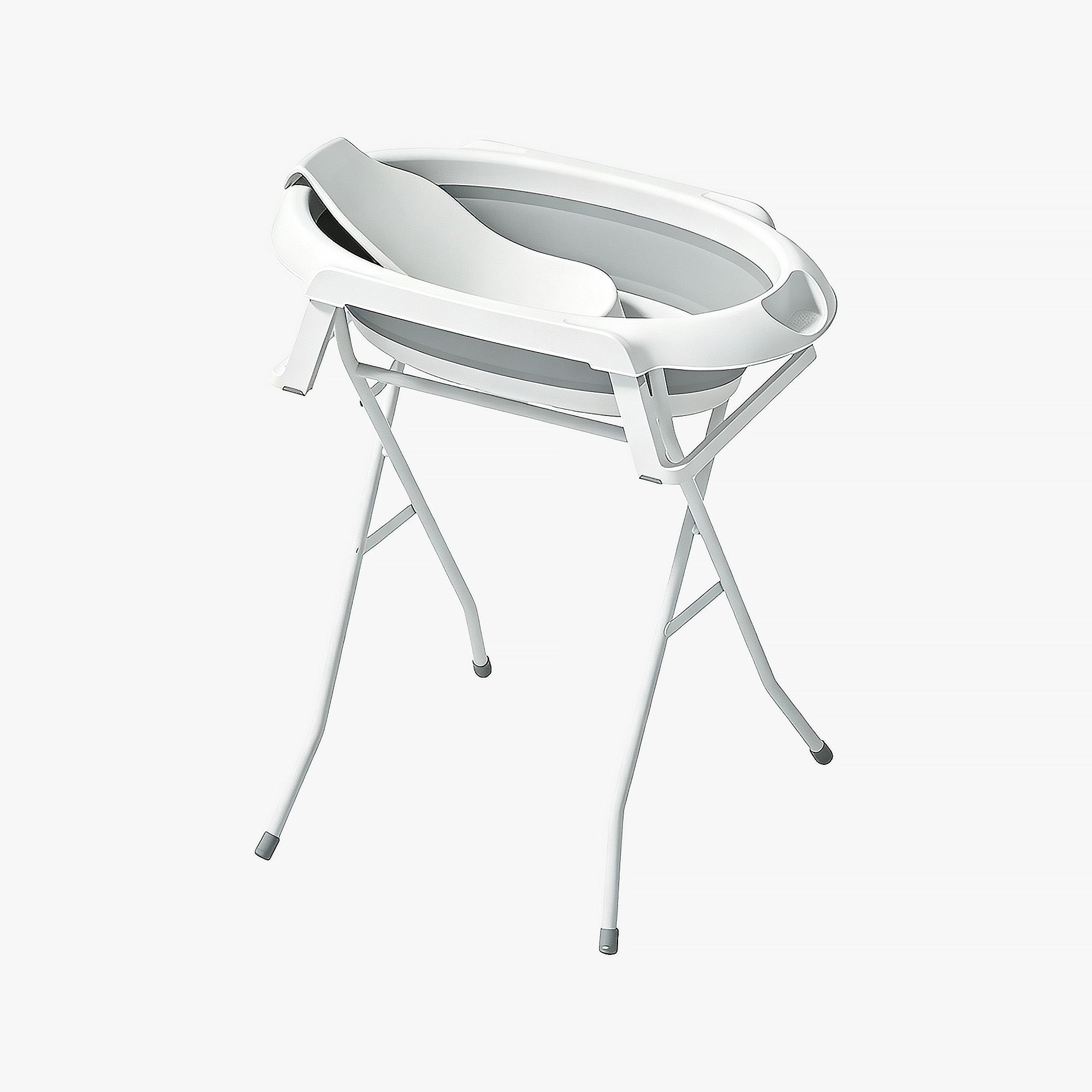 Foldable Baby Bathtub With Metal Rack
