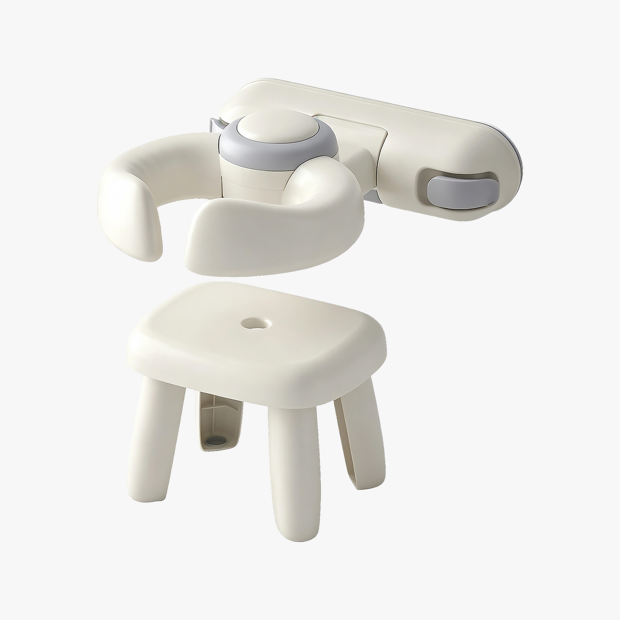 Wall-Mounted Children'S Bath Stand